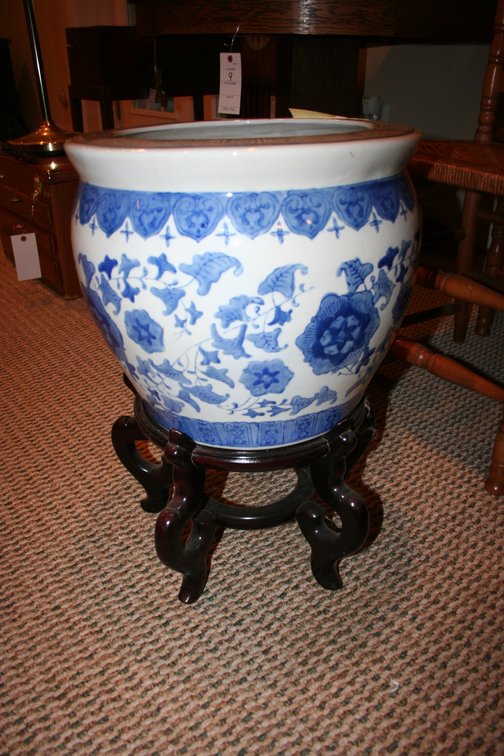 Image for Chinese Blue White Porcalan Chinoiserie 12 X 14 1/2