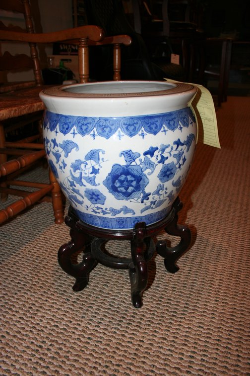 Image for Chinese Blue White Porcalan Chinoiserie 12 X 14 1/2