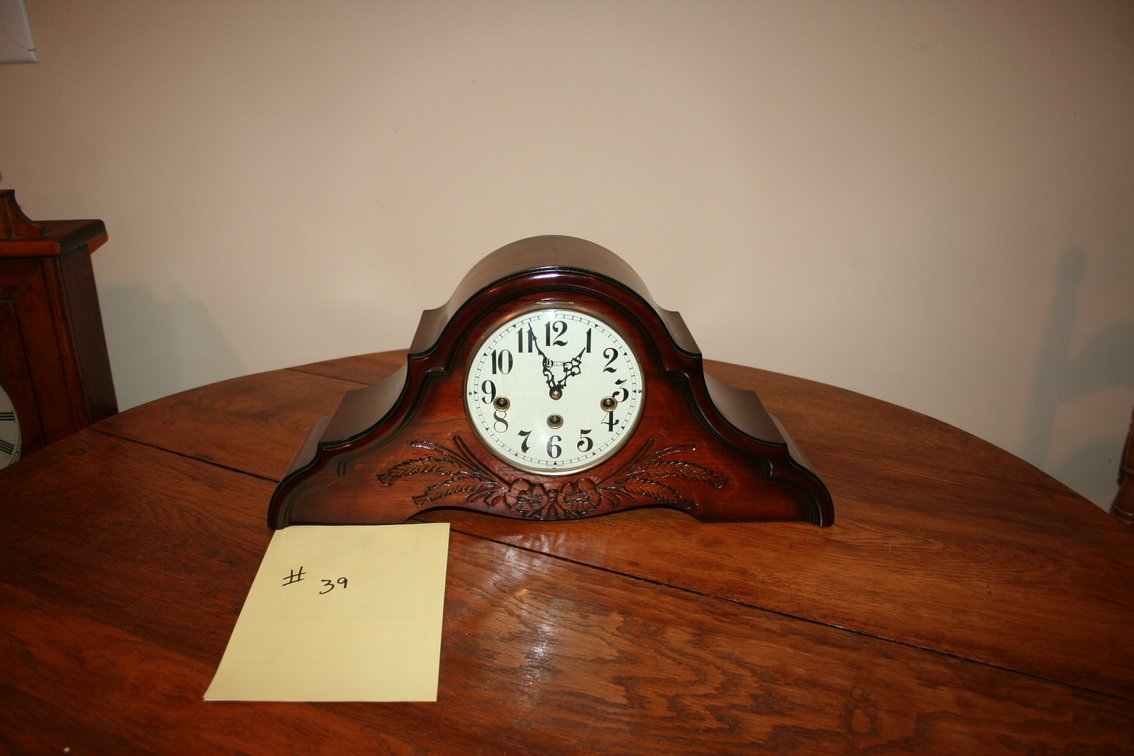 Image for Heritage Heirloom Mantle Clock Key Wind Brass Works