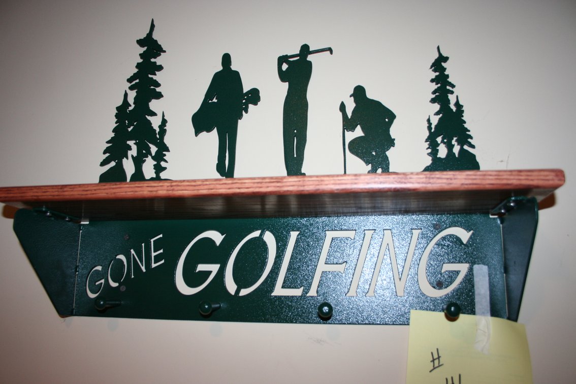 Image for Metal Golf Coat / Hat Rack