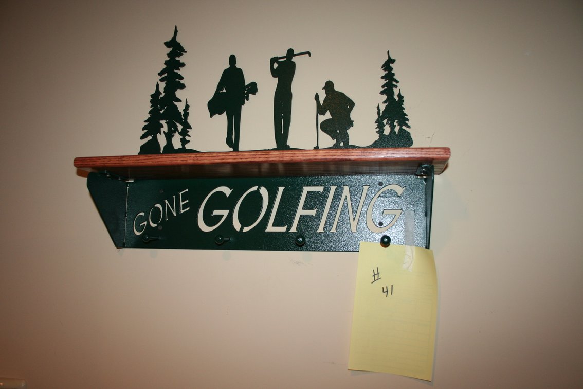 Image for Metal Golf Coat / Hat Rack