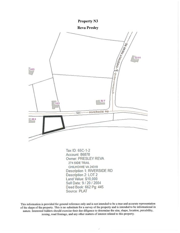 Image for NJ3 Vacant; Riverside Road, Chilhowie