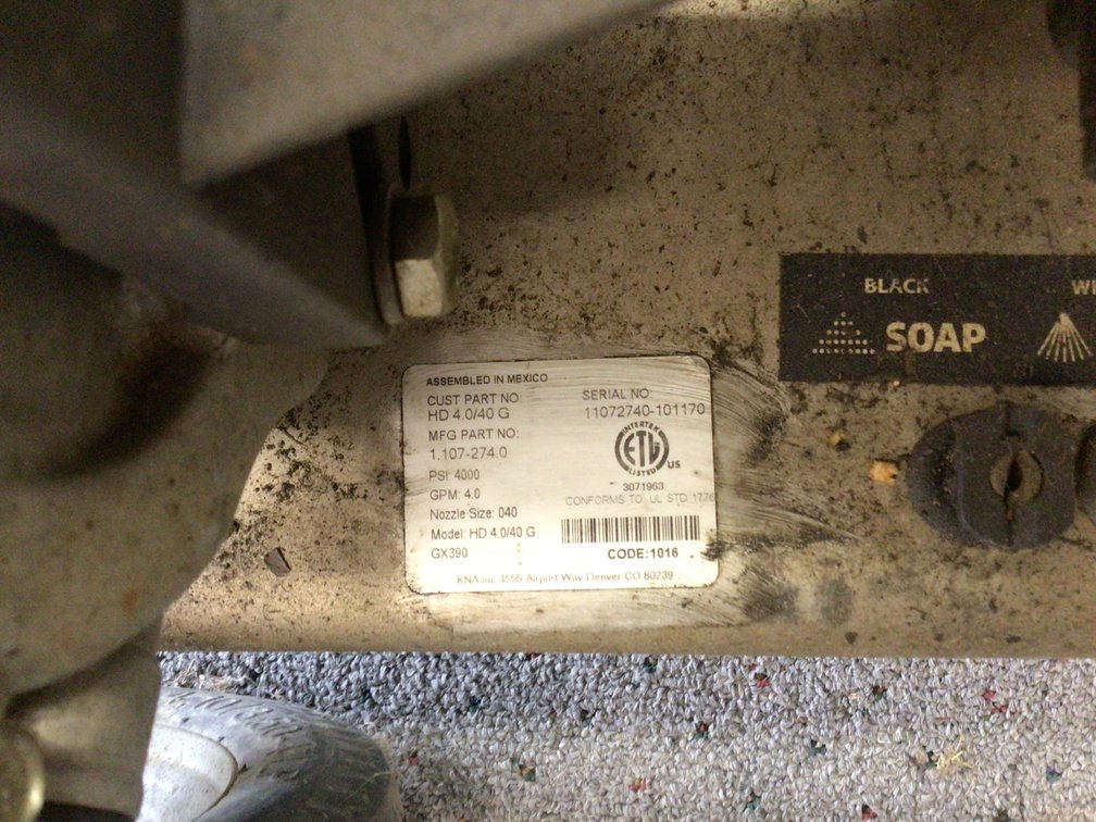 Image for Pressure washer - parts only