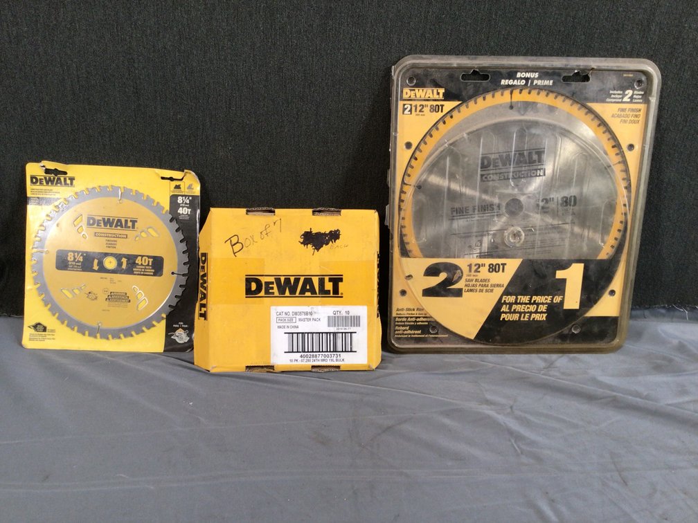Image for DeWalt construction framing blades lot