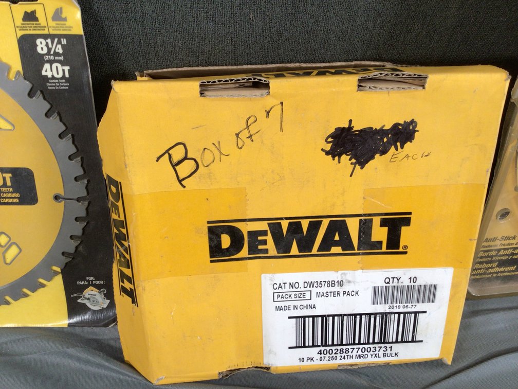 Image for DeWalt construction framing blades lot