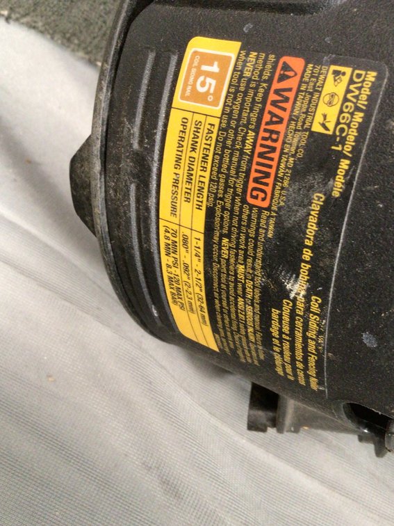 Image for DeWalt nailer