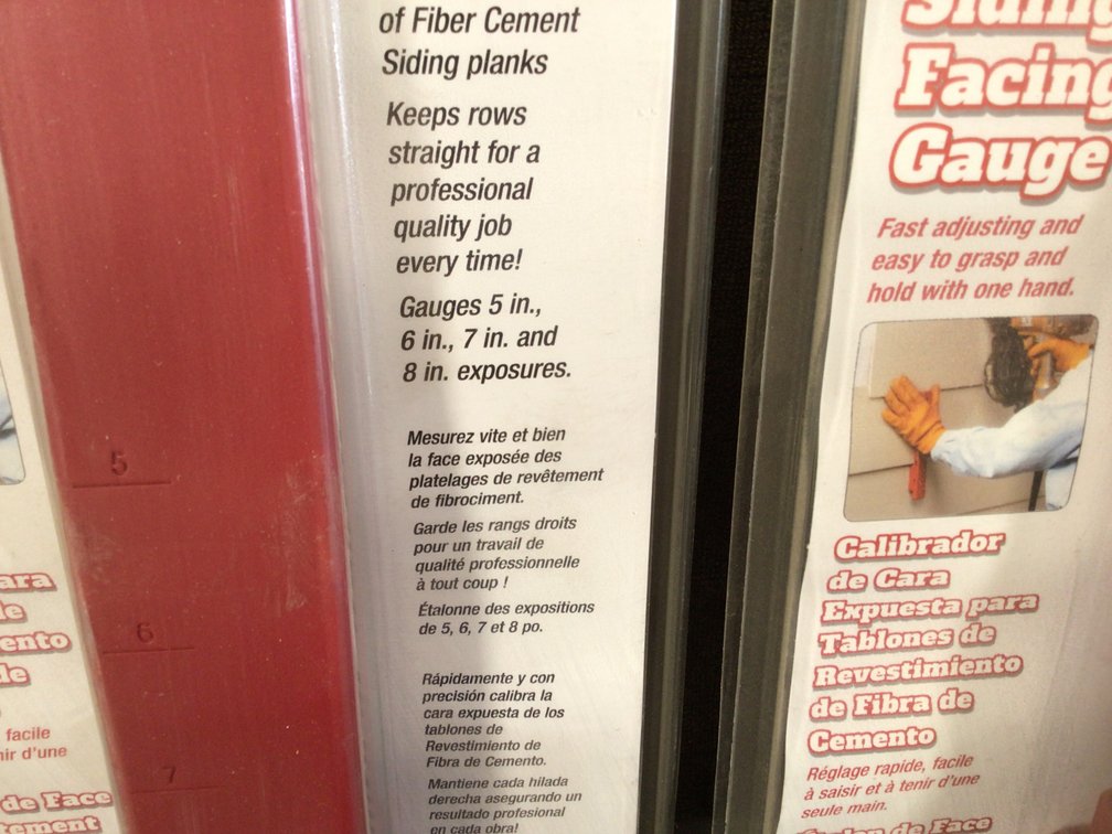 Image for Malco fiber cement siding facing gauges