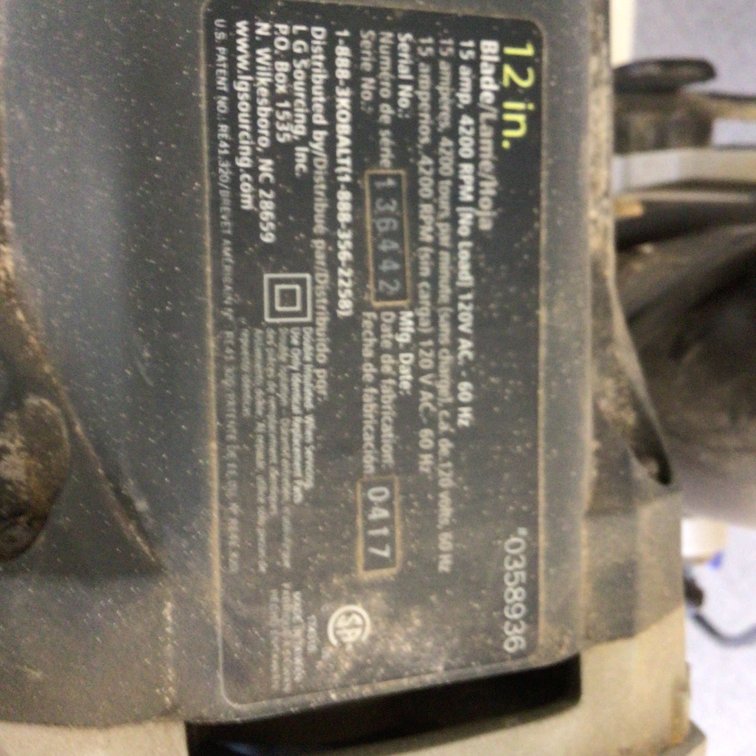Image for Kobalt table top skill saw