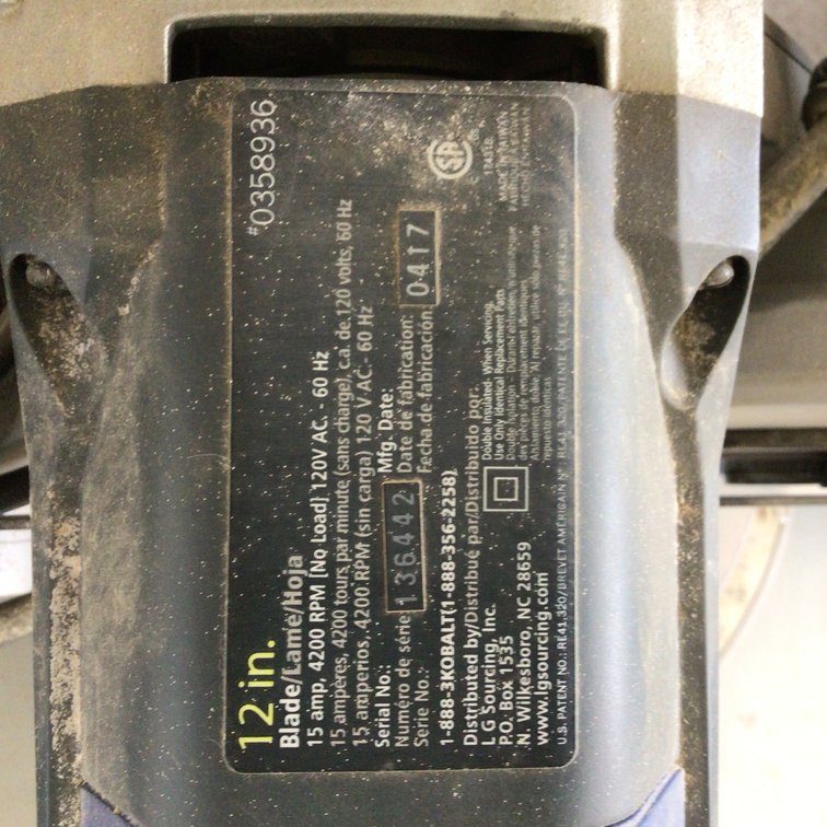 Image for Kobalt table top skill saw