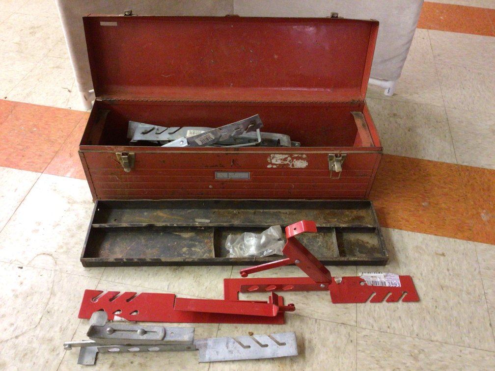 Image for Roof jacks and metal tool box