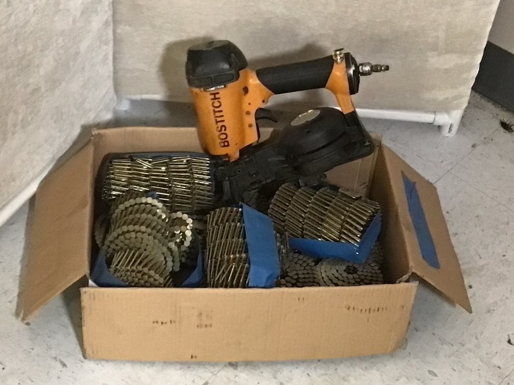 Image for Bostitch roofing nailer with nails