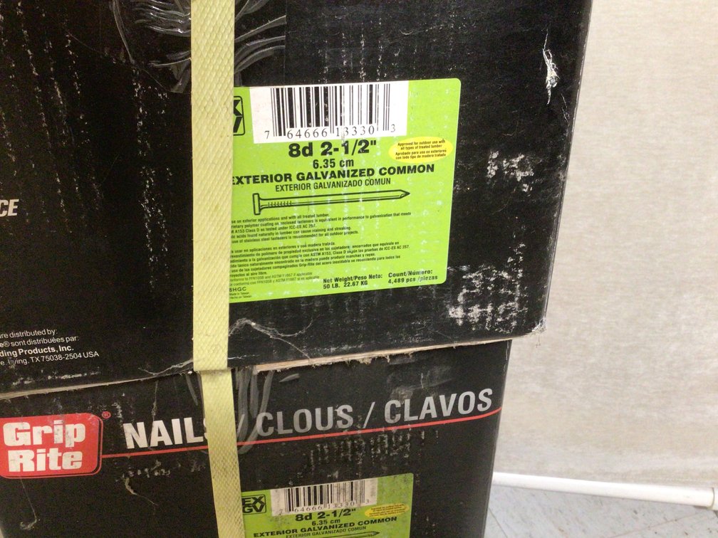 Image for Exterior Galvanized Common nails - 2 boxes
