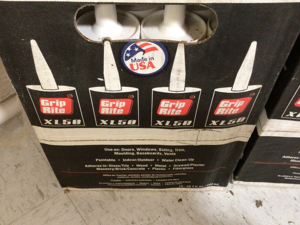 Image for Grip Rite Caulk - 2 boxes with 12 tubes each