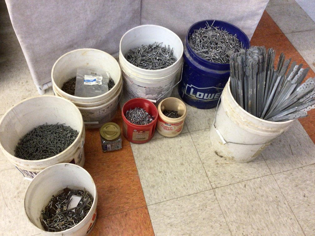 Image for Large lot of nails/fasteners