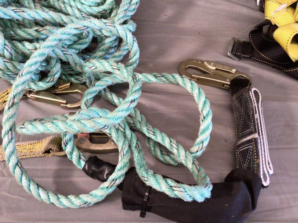 Image for Lot of safety harnesses and ropes