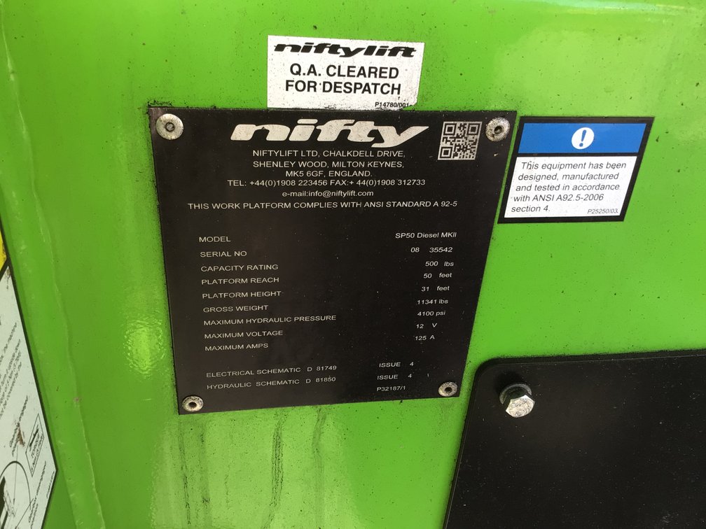 Image for NIfty SP 50 II lift