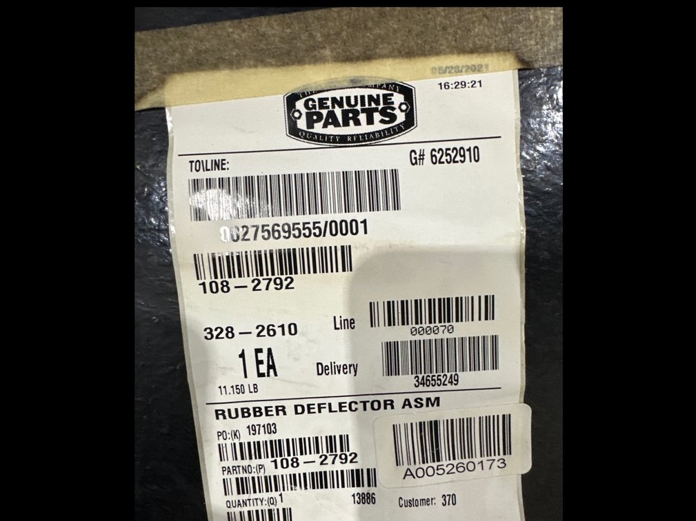 Image for New Toro Mower Chute Cover