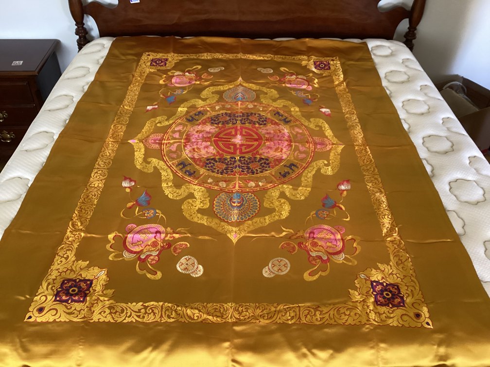 Image for Rich Gold Colored Asian Fabric