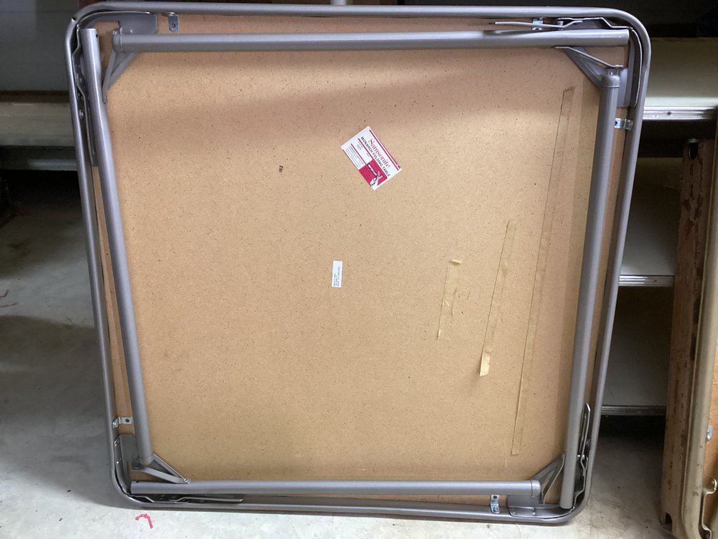 Image for Two Card Tables and a Metal Folding Table