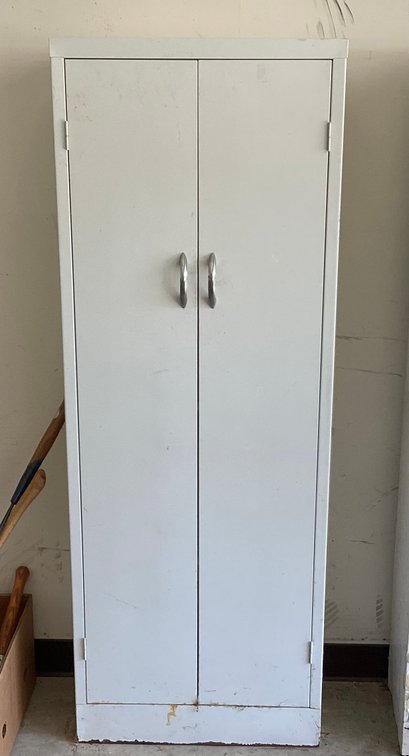 Image for White Metal Storage Cabinet