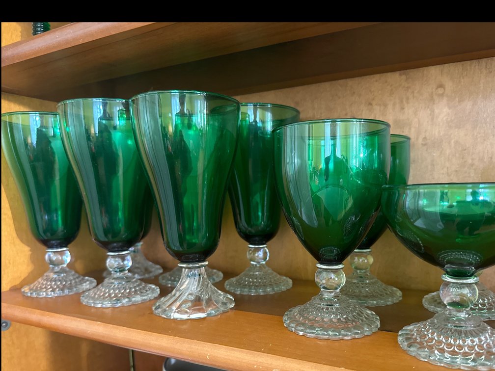 Image for Green Glass set