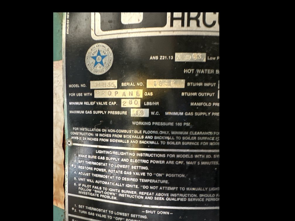 Image for Jarco Boiler. “For Parts”
