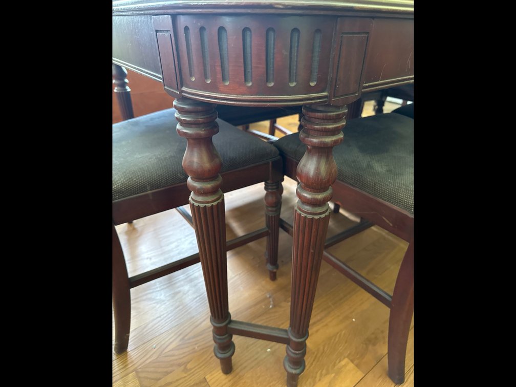 Image for Dining table with 6 chairs