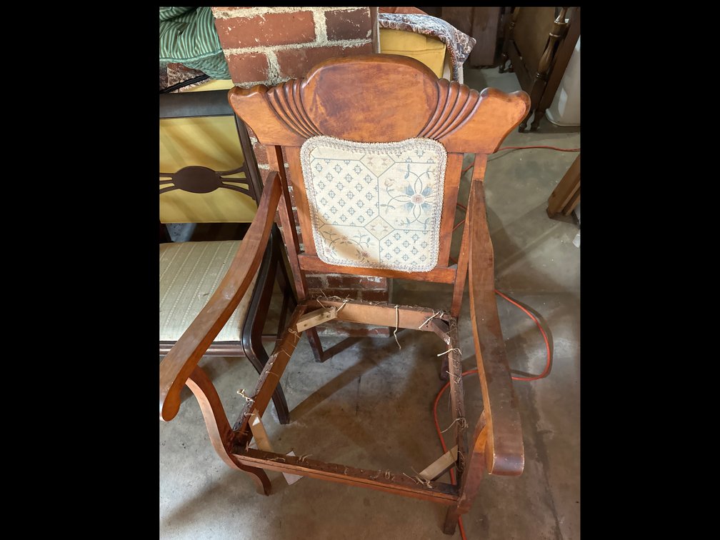 Image for Cane bottom chairs in need of repair