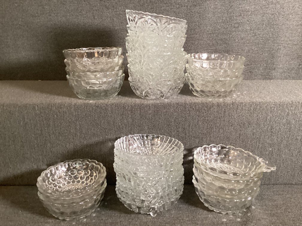 Image for 26 Pressed Glass Bowls