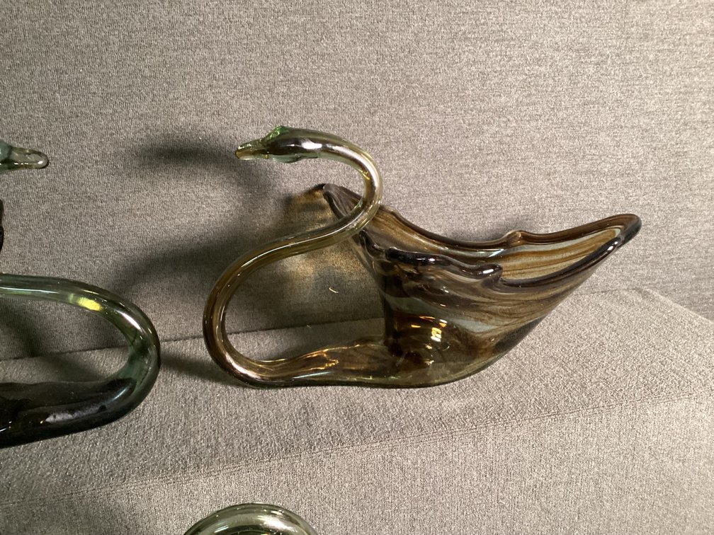 Image for MCM Swung Glass Swans