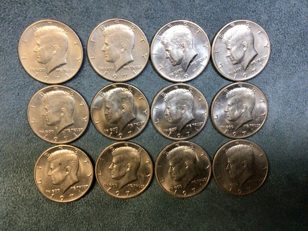 Image for Twelve Kennedy Half Dollars, 1971