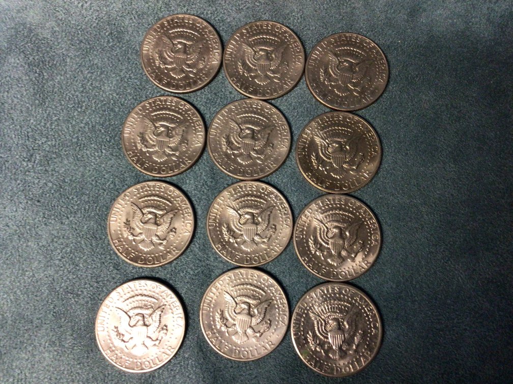 Image for Twelve Kennedy Half Dollars - all 1971