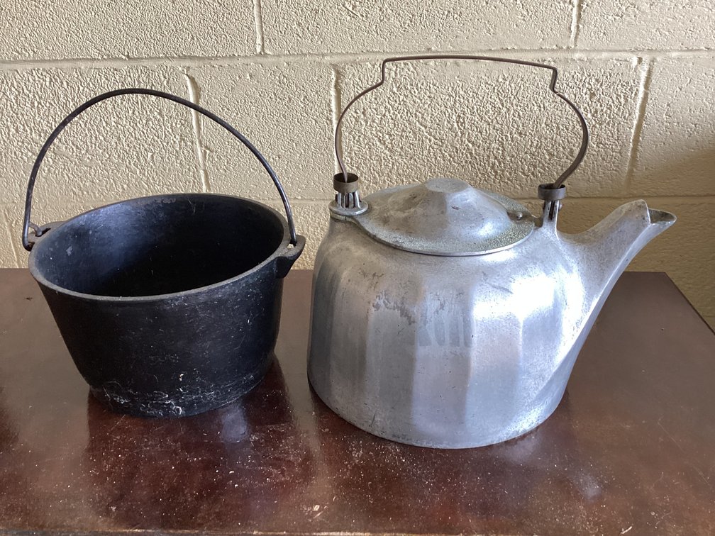 Image for Iron Pot and Aluminum Tea Kettle