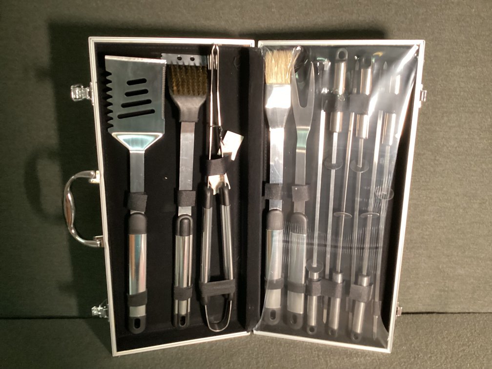 Image for Home Accents Gourmet 12 Pc Stainless Steel BBQ Tools
