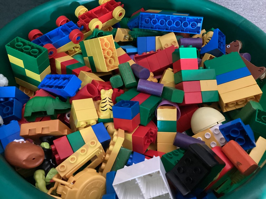 Image for Giant Tub of mostly Duplo Blocks