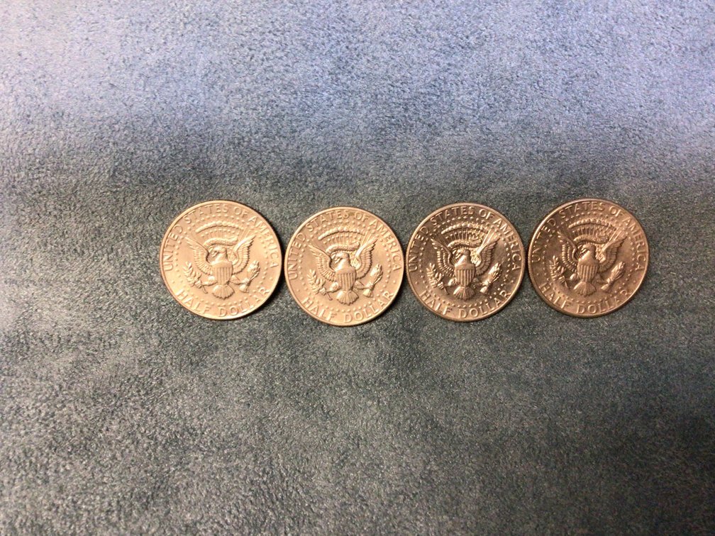 Image for Four Kennedy Half Dollars, 1974-D