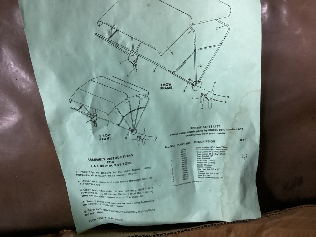 Image for Frame for Buggy Top Canopy