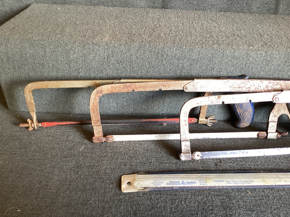 Image for Three Hack Saws and a Pack of New Blades
