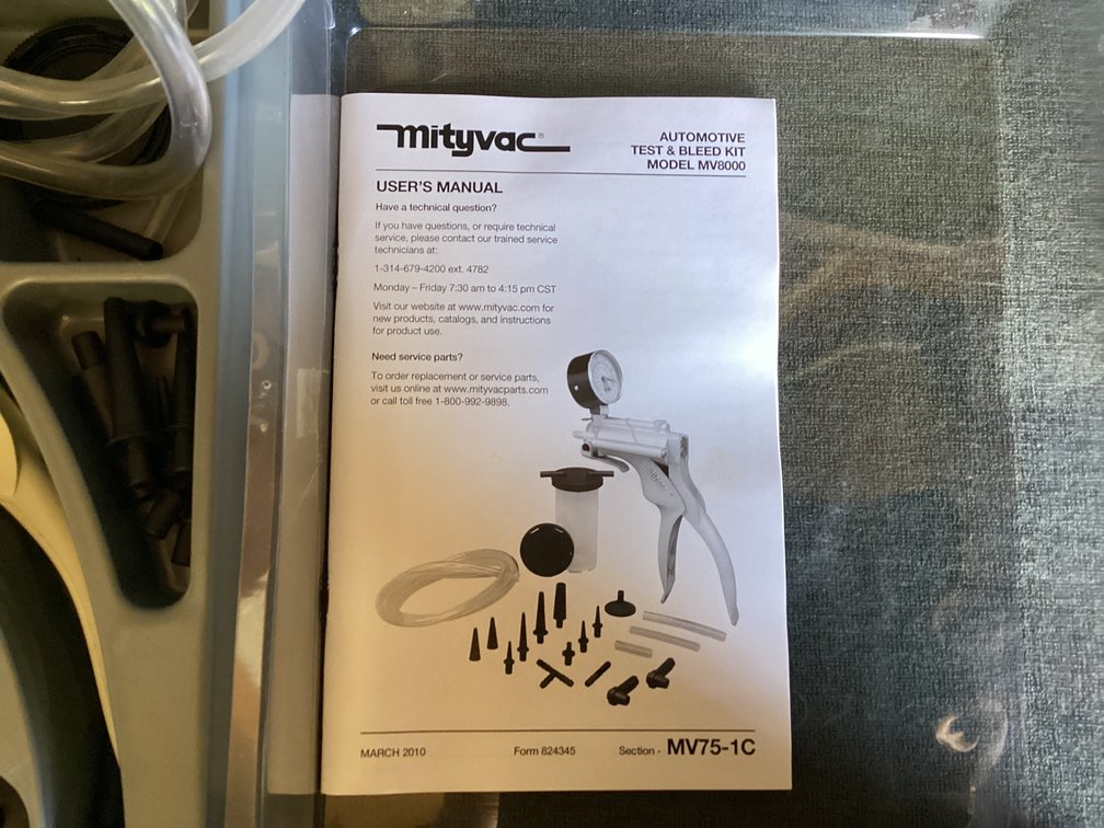 Image for MiteyVac Auto Test and Bleed Kit