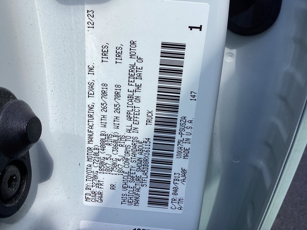 Image for 2024 Toyota Tundra Pick Up Truck