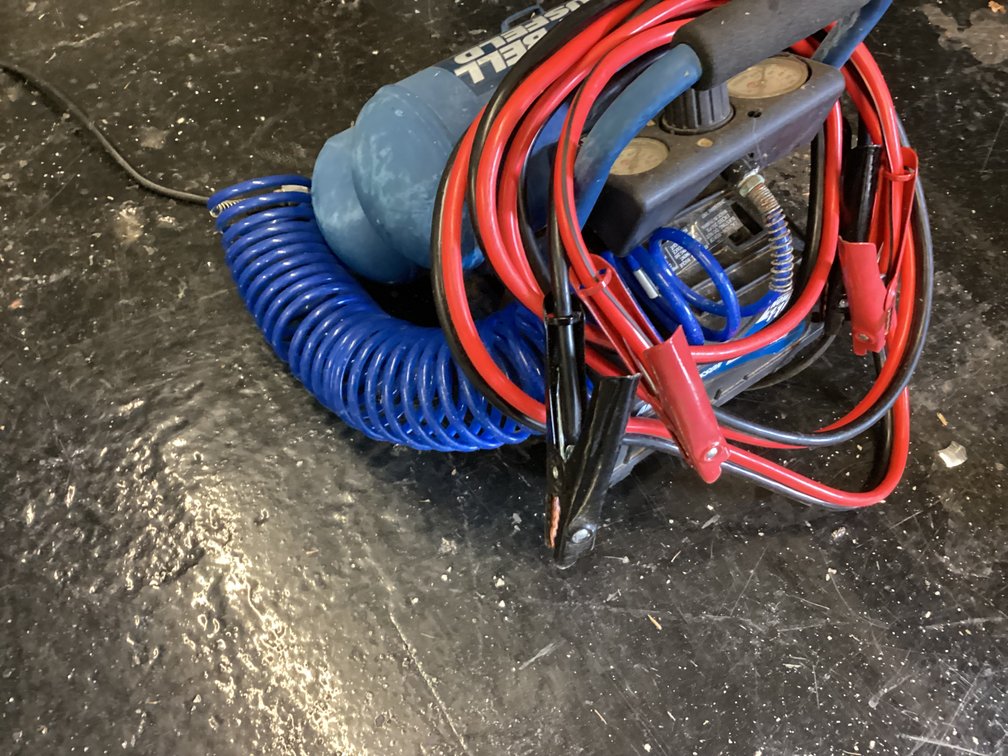 Image for Air compressor and Jumper Cables