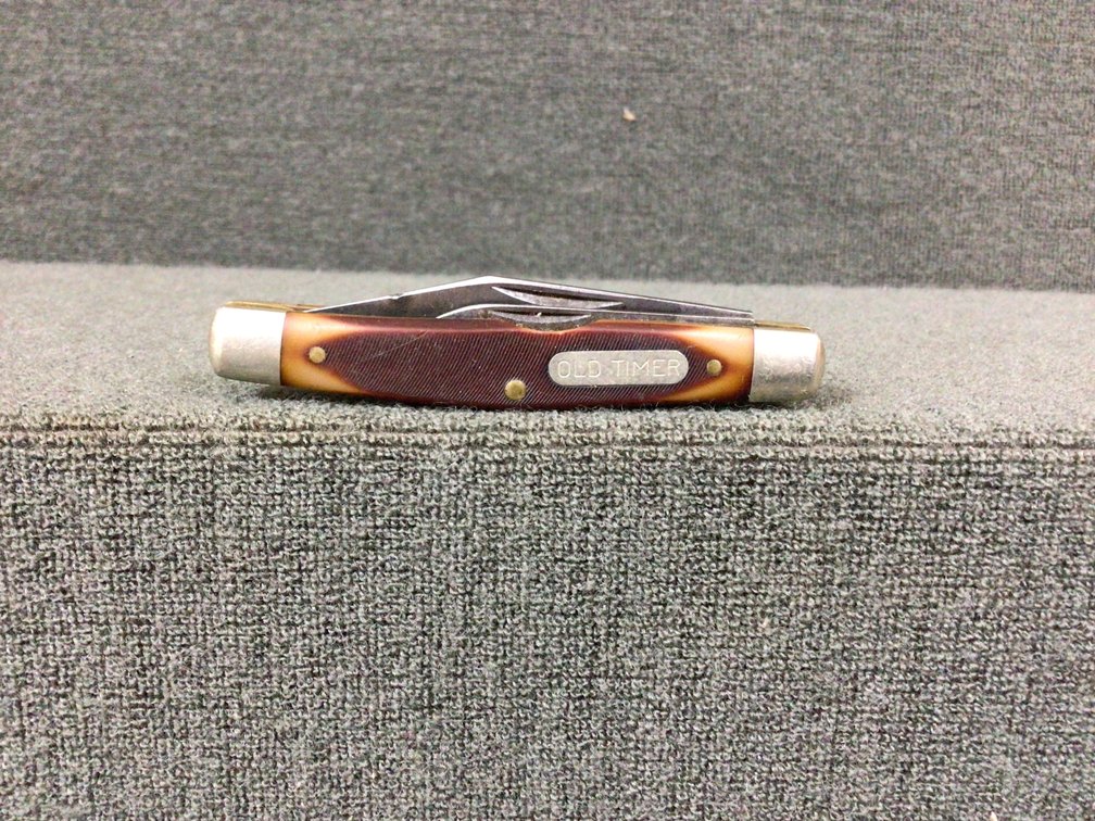Image for Schrade Old Timer 330T 2-blade knife and sharpening stone