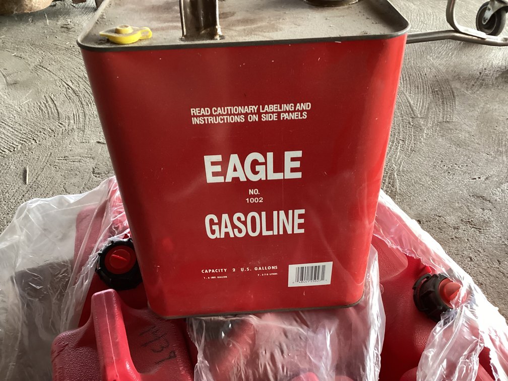 Image for Gasoline Cans - Eight 1 Gallon Cans - Eagle Can has no Spout