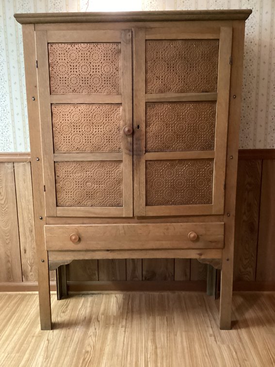 Image for Oak pie safe.
