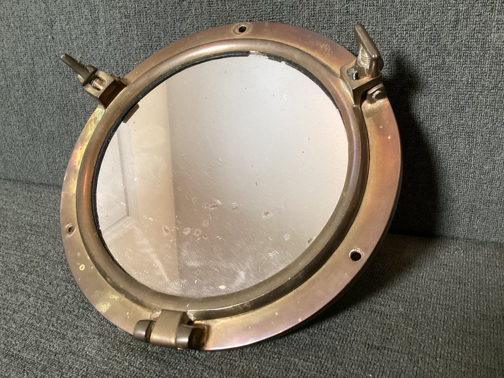 Image for Brass Port Hole Mirror