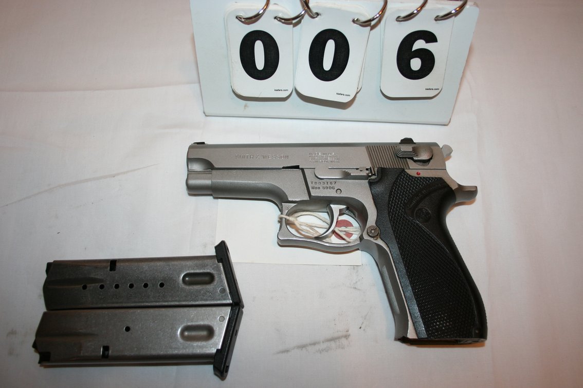 Image for Smith Wesson 1911 O - 9MM Auto - Stainless - 2 Clips - Model 5906 #TDD3167