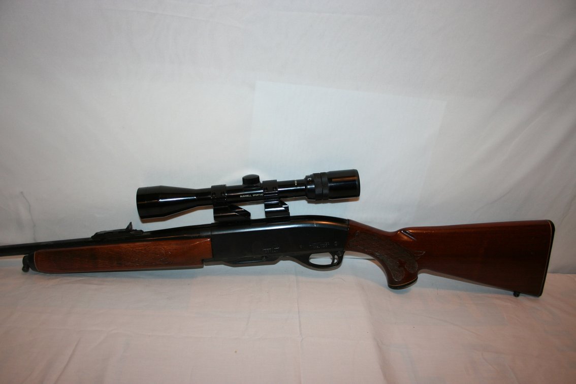 Image for Remington Woodmater Model 742 - 30-06 Springfield Automatic - Bushnel 3X9X38 Sportview Scope with Peep Sights - Walnut Stock #366224