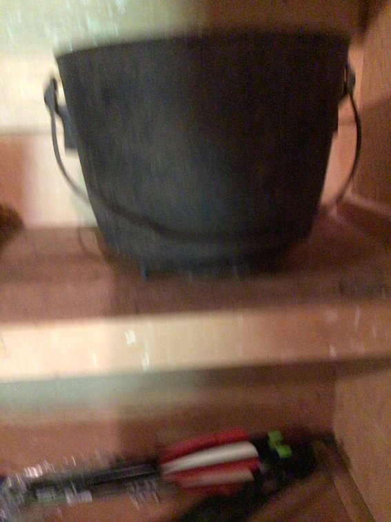 Image for Cast iron pot & tongs,