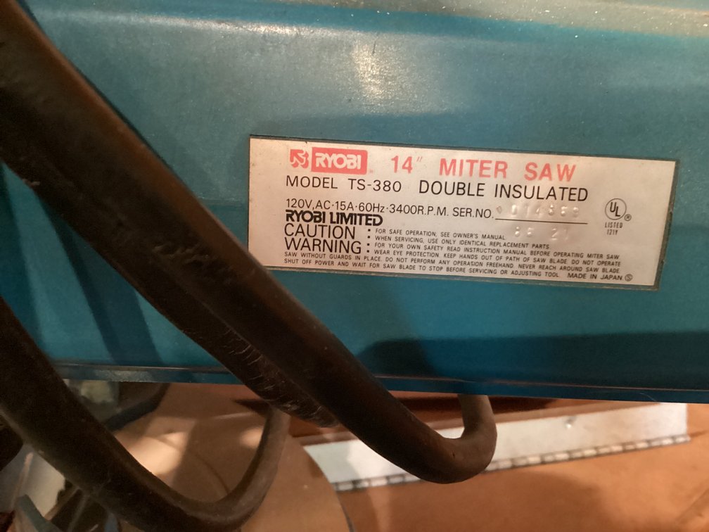 Image for Ryobi 14” Compound Miter Saw