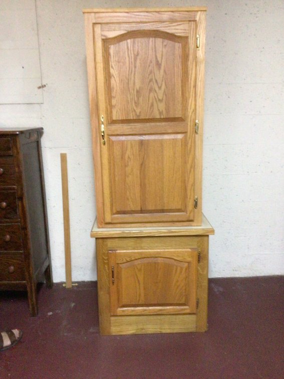Image for Oak storage cabinet